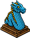 Dragon de Fuego Azul Cielo