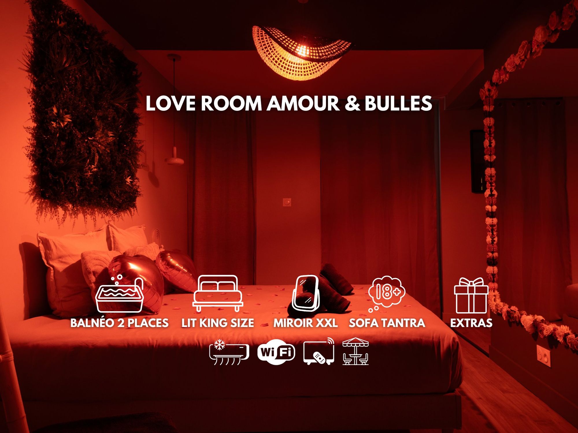 Love room Bourg-lès-Valence - Amour & Bulles — Love Room Premium à Valence | Balnéo, Tantra & Univers Coquin