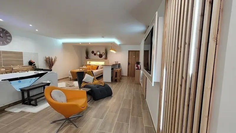 La Phine Détente — Cocoon à La Bassée, 60 m² avec balnéo 48 jets et douche double à La Bassée