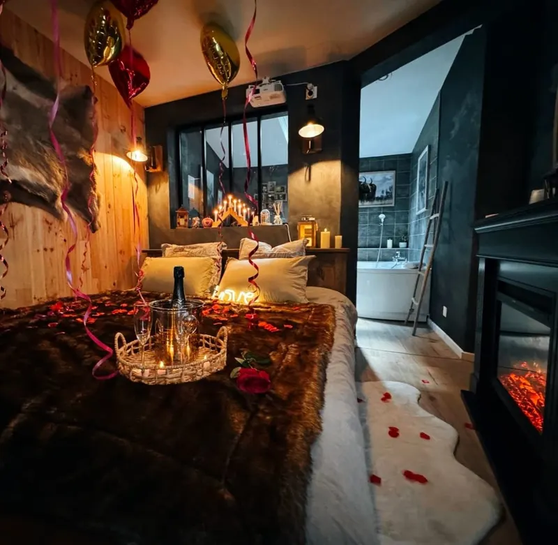 Chalet Romantique Spa & Ciné Privé à Amiens