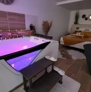 La Phine Détente — Cocoon à La Bassée, 60 m² avec balnéo 48 jets et douche double à La Bassée