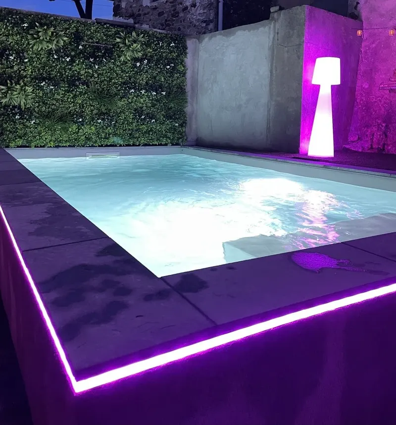 L’Éden des 5 Sens à Saint-Brice — jacuzzi, sauna et piscine chauffée saisonnière à Saint-Brice