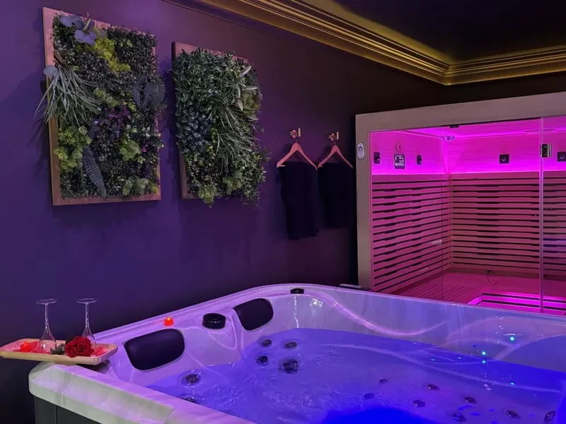 L’Or du Temps — Tentation à La Chaussée, 35 m² avec spa et sauna privatifs à La Chaussée