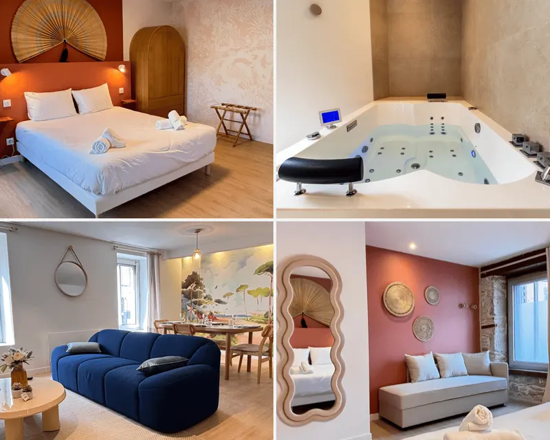 Romance & Évasion — Appartement de 80 m² avec balnéo à Quimper à Quimper