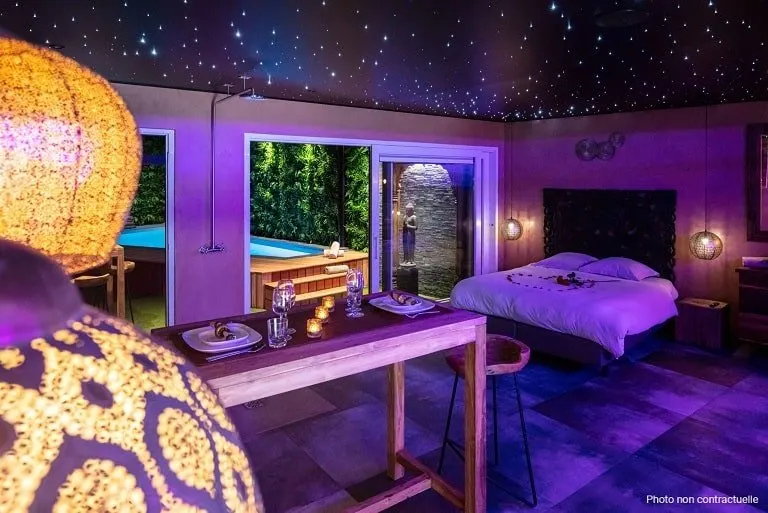 Secret Garden à Liège — piscine intérieure, jacuzzi, sauna et hammam privatifs à Liège