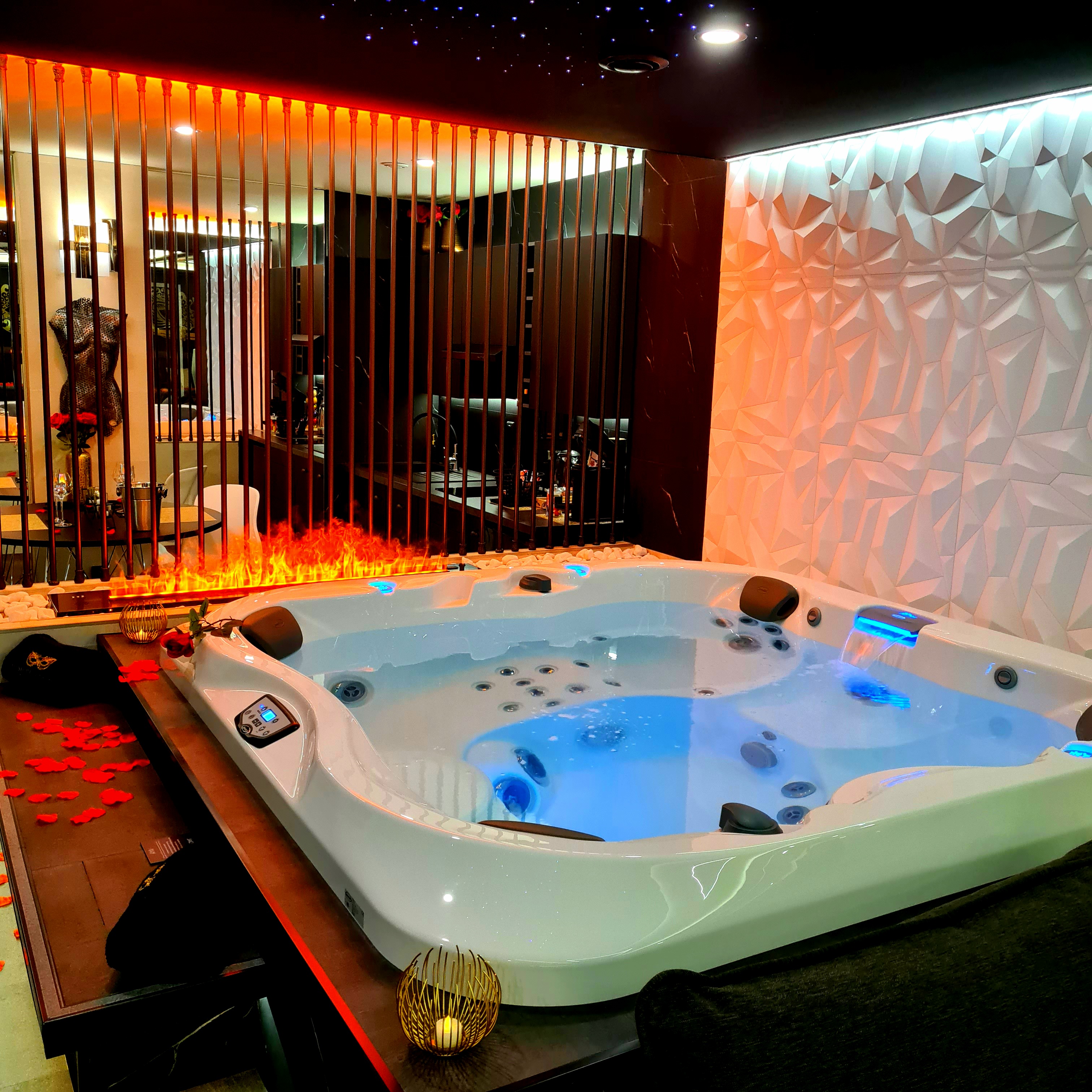 Évasion des Secrets à Rivesaltes — suite de 80 m² avec véritable jacuzzi et hammam à Rivesaltes