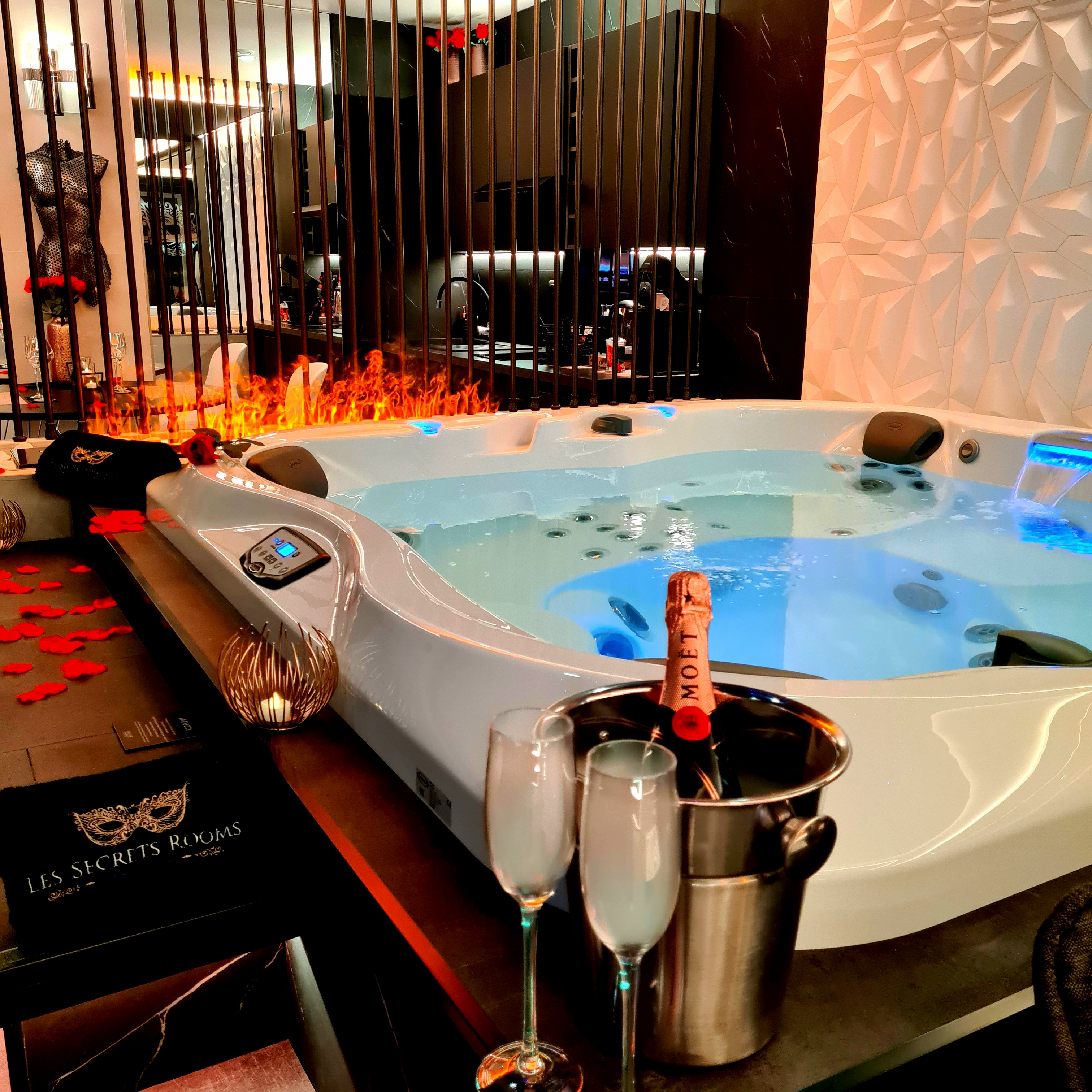 Évasion des Secrets à Rivesaltes — suite de 80 m² avec véritable jacuzzi et hammam à Rivesaltes