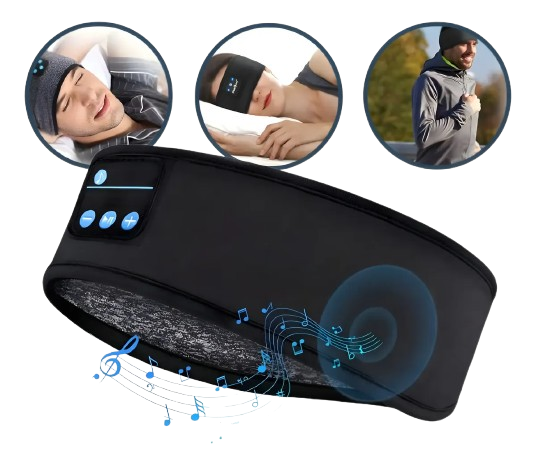 Mascara De Dormir Faixa Sem Fio Tapa Olho Fone Bluetooth