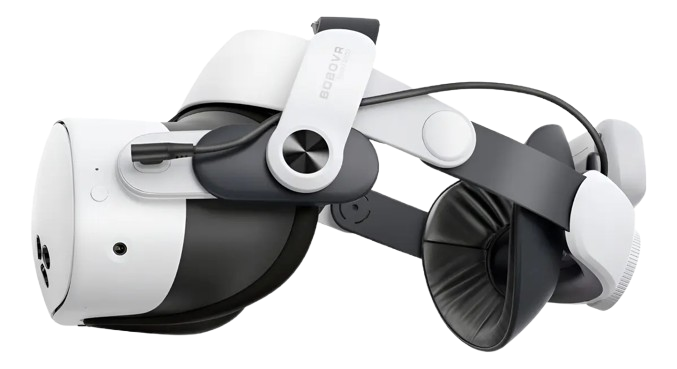 Bobovr M3 Pro 5200mah Com Bateria Para Quest 3/3s Branco