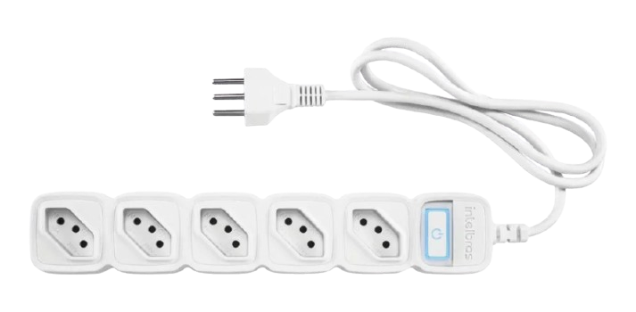 Filtro de Linha Inteligente Intelbras EWS 305, Medidor de Consumo de Energia, Alexa, Google Assistente