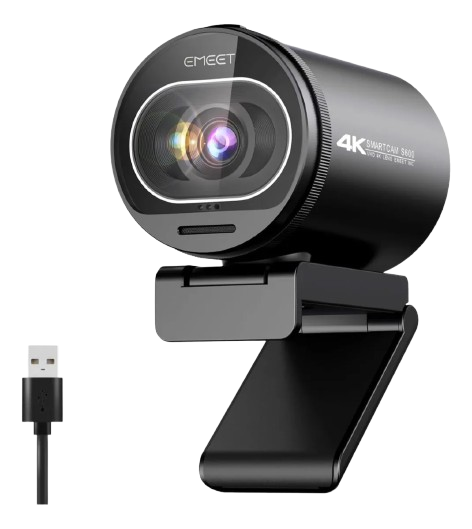 Webcam Emeet S600, 4k, Autofoco, Microfone