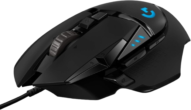 Mouse Gamer Logitech G502 HERO com RGB LIGHTSYNC, Ajustes de Peso, 11 Botões Programáveis e Sensor HERO 25K