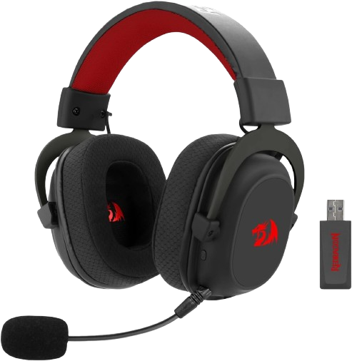 Headset Gamer Redragon Zeus Pro Preto Sem Fio 7.1 H510-PRO