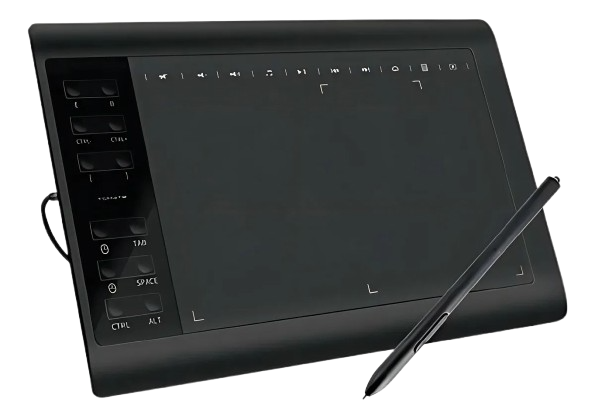 Mesa digitalizadora portátil MTM-1106, 11.6 polegadas, preta