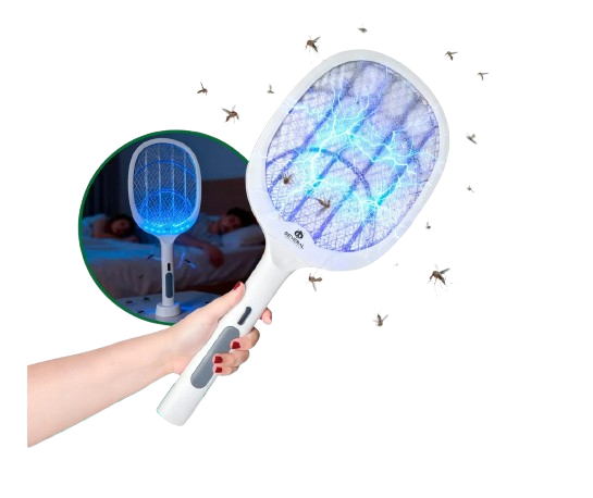 Raquete Elétrica Several Importados Recarregável Mata Pernilongos Mosquitos E Atrai Com Iluminação UV