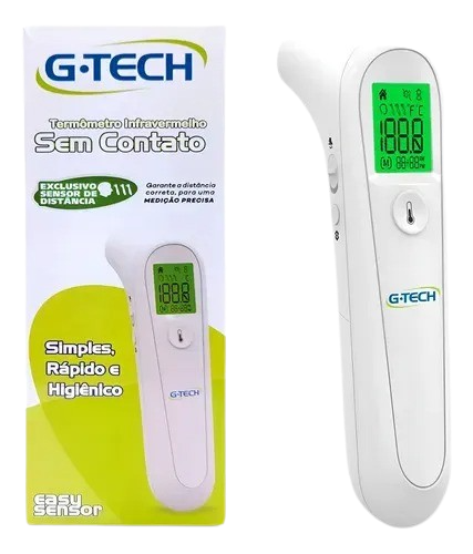 Termômetro Infravermelho sem Contato Easy Sensor G-tech THGTSC3 Cor Branco