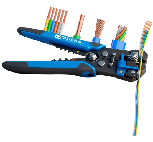 Alicate Descascar Fios Desencapador De Fios 2mm a 6mm Several Importados Automático Multifuncional 8 Polegadas Crimpar Com ou Sem Isolante