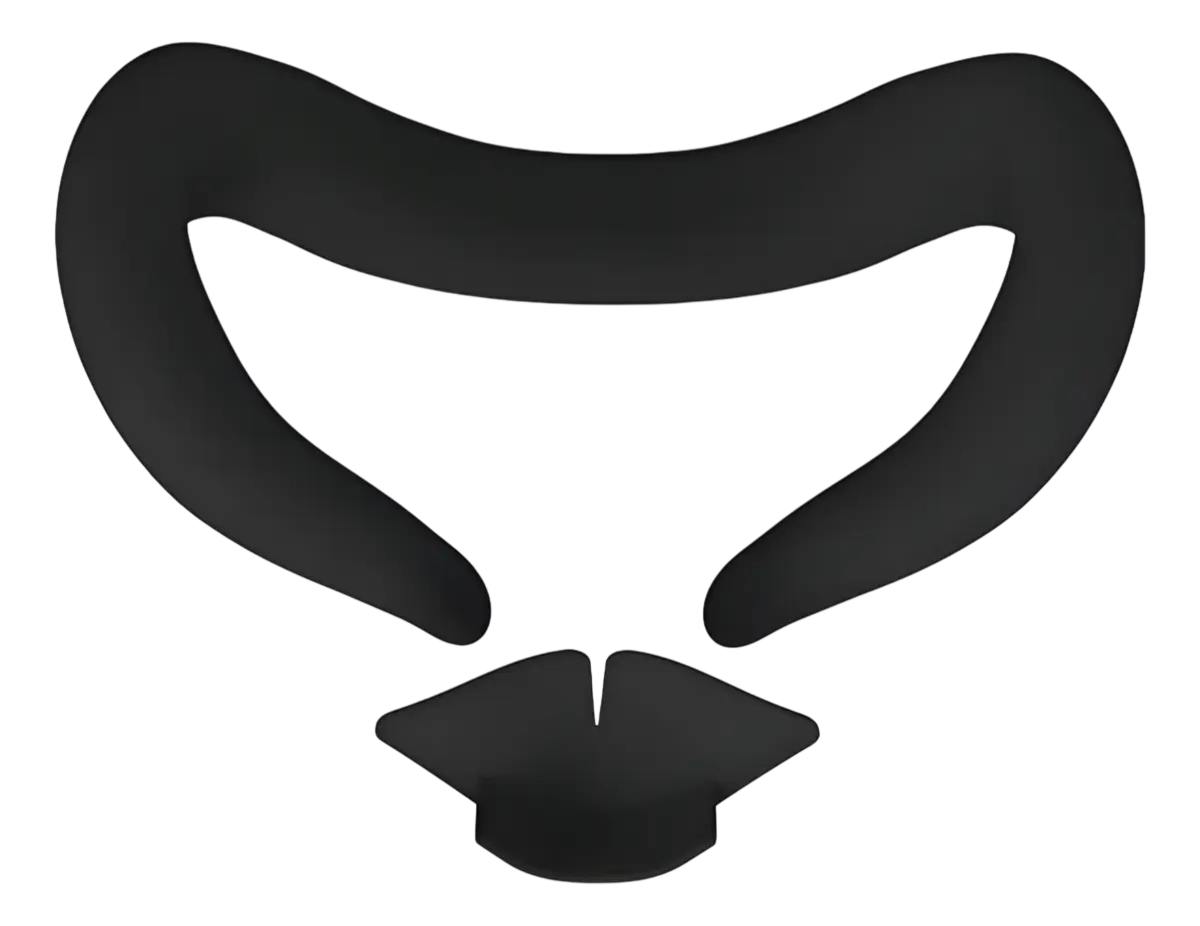 Silicone Facial Para Meta Quest 3 Proteção Suor Conforto Cor Preto VirtuaFX