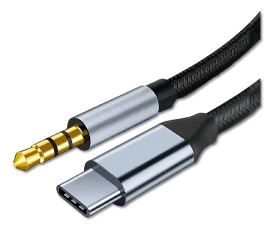 Cabo Auxiliar Tipo C Para P2 Áudio 3.5mm P/ Pc Carro Caixa