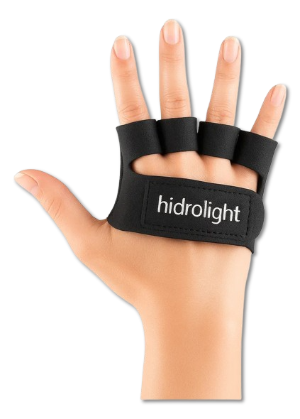Luva Mini Palma Hidrolight Neoprene Musculação Crossfit Academia Antiderrapante Protetor Palmar Treino Conforto Proteção Contra Calos Cor Preta Tamanho P