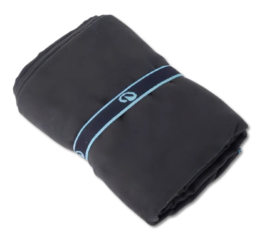 Toalha De Banho Nabaiji Microfibra G 130x80 Praia Piscina Cor Preto/azul Lisa