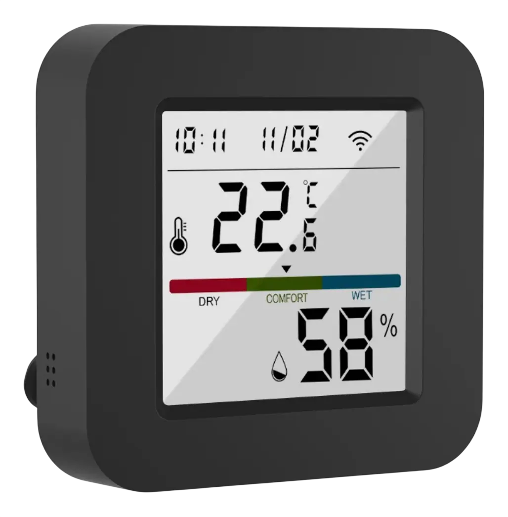 Sensor De Temperatura E Umidade Inteligente Para Casa Tuya, com Controle Infravermelho