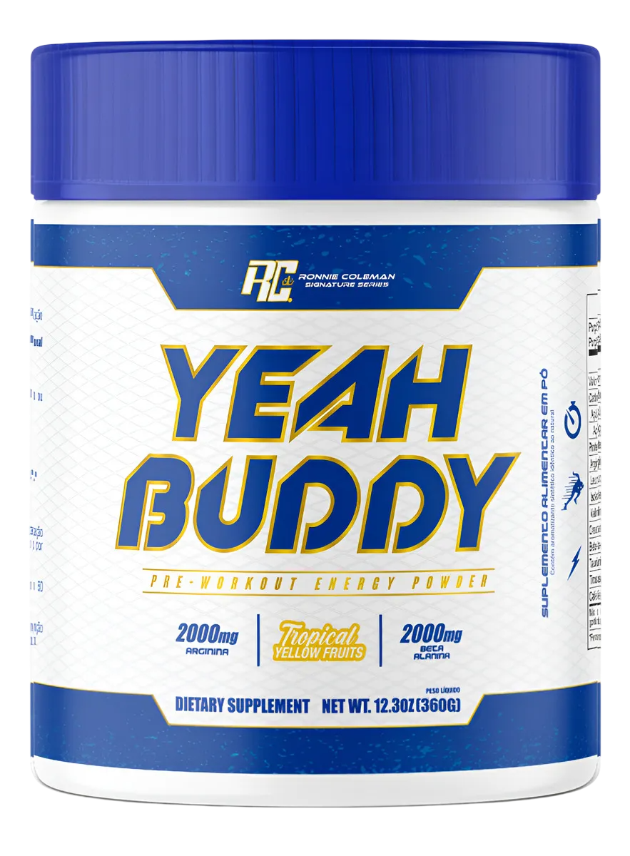 Pré Treino 360g Yeah Buddy Frutas Amarelas Ronnie Coleman