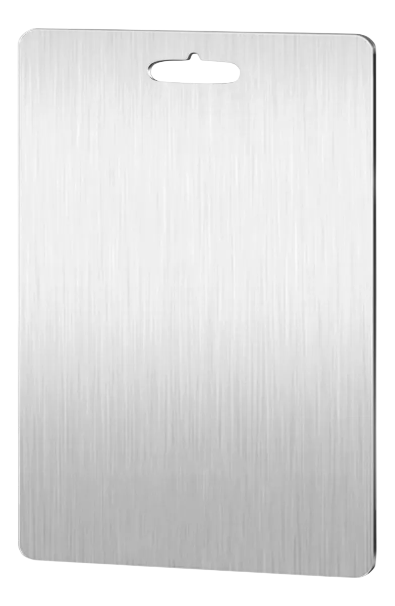 Tábua Inox Gourmet 46x30 Cm Aço Inoxidável 304 Prateado