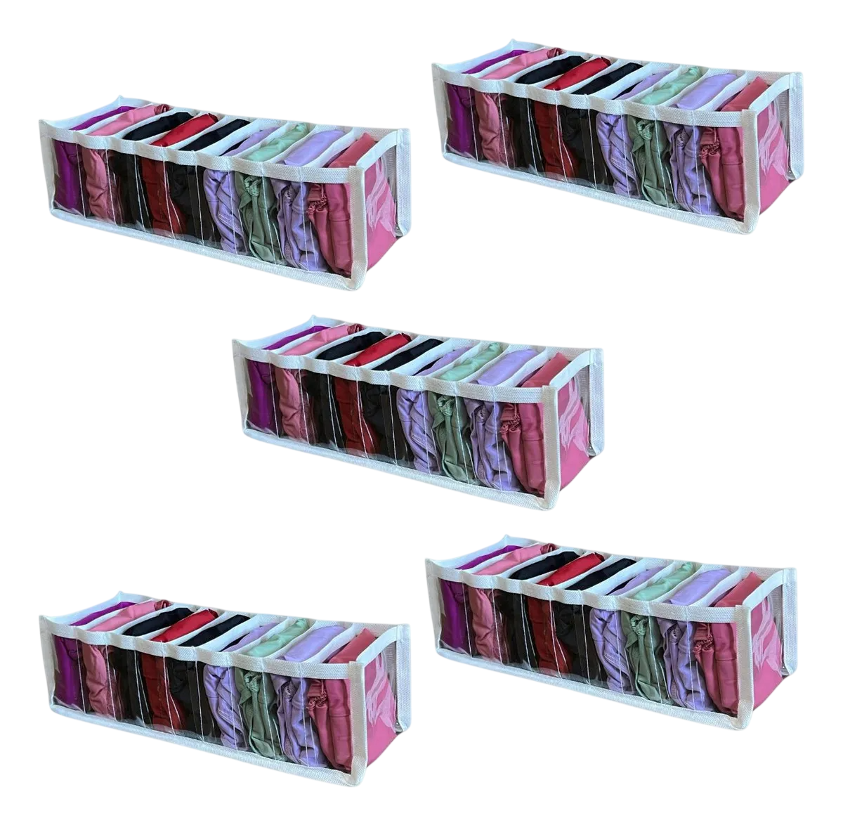 5 Colmeia Organizadora Para Gavetas Organizador de Calcinhas Porta Meia P Guarda Roupas Bebe Kit STOBAZA