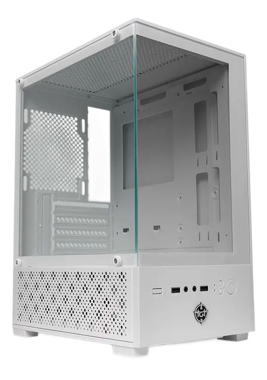 Gabinete Gamer Tgt Legion, Mini-Tower Lateral De Vidro Branco