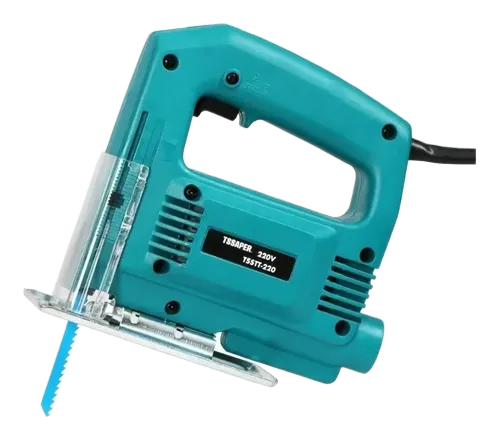 Serra Tico Tico 500w 3000rpm uso profissional base ajustável Tssaper MDF metal aço aluminio voltagem