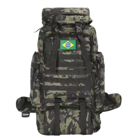 Aventura sem Limites: Mochila Cargueira 80L Impermeável para Trilha e Camping/8535