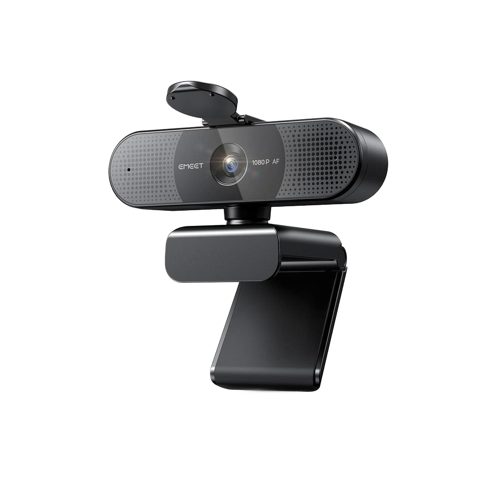 Câmera Web 1080p 60fps EMEET C960 AF com 2 Microfones para Aulas/Reuniões/Conversas em Vídeo
