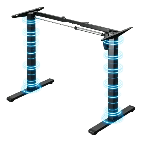 Mesa De Escritorio Elevatória Elétrica 71 A 116cm Ajustável