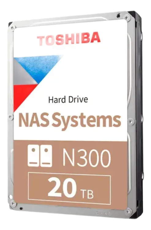 Hd Toshiba 20tb N300 Nas 3.5 Sata 3 7200rpm - Hdwg82axzsta Prateado