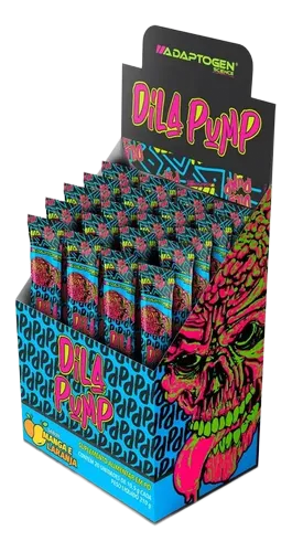 Dila Pump Energy Formula Pack Com 20 Sachês De 10g Adaptogen Sabor Manga E Laranja