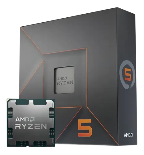 Processador gamer AMD Ryzen 5 7600X 100-100000593WOF de 6 núcleos e 5.3GHz de frequência com gráfica integrada
