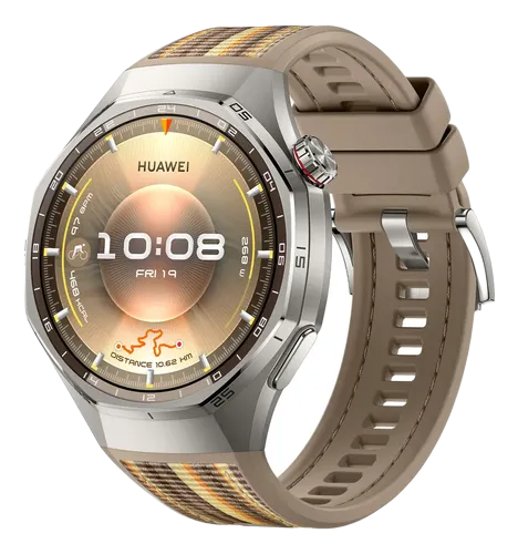 Smartwatch HUAWEI WATCH GT 6 Pro 46mm Bateria com Autonomia de Até 21 Dias Mais de 100 Modos Esportivos Corrida de Trilha Golfe Ciclismo Análise de ECG Compatível com iOS e Android GPS Marrom