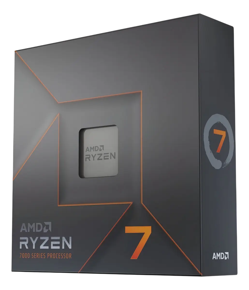 Processador gamer AMD Ryzen 7 7700X 100-100000591WOF de 8 núcleos e 5.4GHz de frequência com gráfica integrada