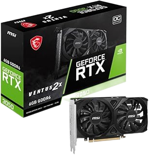 Placa de Vídeo MSI NVIDIA Geforce - RTX 3050, 6GB, DDR6, 96 Bits