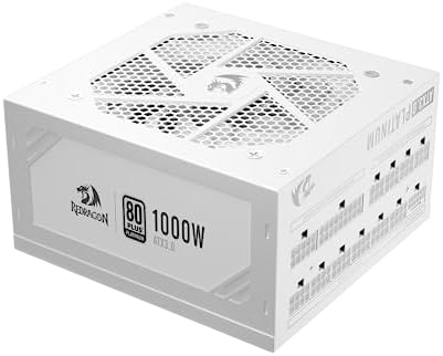 Fonte Redragon RGPS 1000W Branca 80 plus platinum