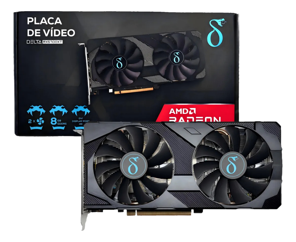 Placa De Vídeo Amd Radeon Rx 5700 Xt 8gb Ddr6 256bit Dp Hdmi