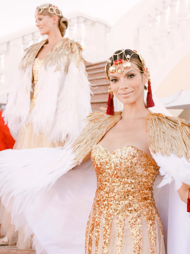 Sumptuous artistic performances for a luxury wedding at Villa Belrose Saint-Tropez