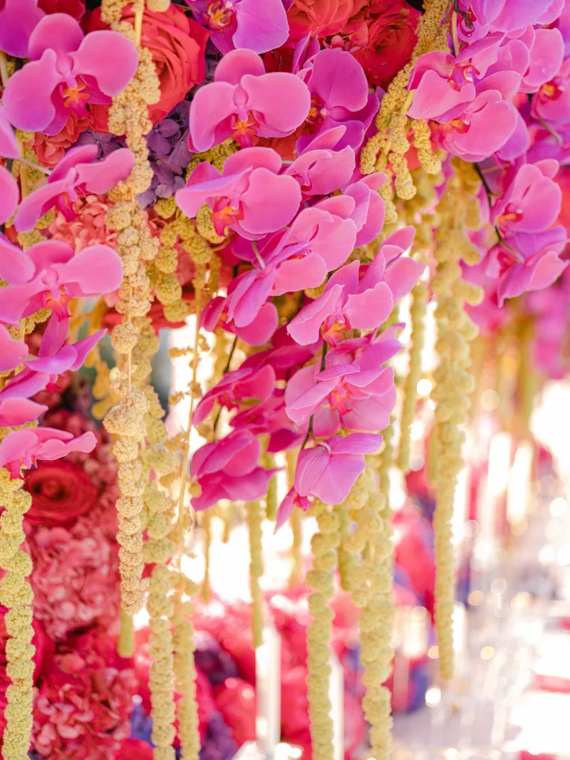 Sumptuous and colourful floral décor for a luxury wedding at Villa Belrose Saint-Tropez