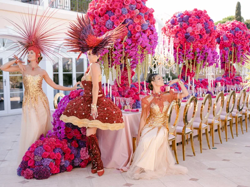 Sumptuous artistic performances for a luxury wedding at Villa Belrose Saint-Tropez