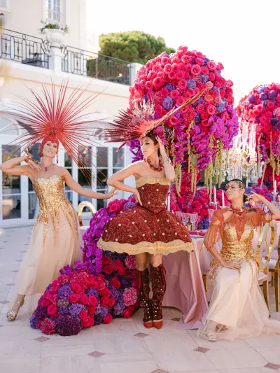 Sumptuous artistic performances for a luxury wedding at Villa Belrose Saint-Tropez