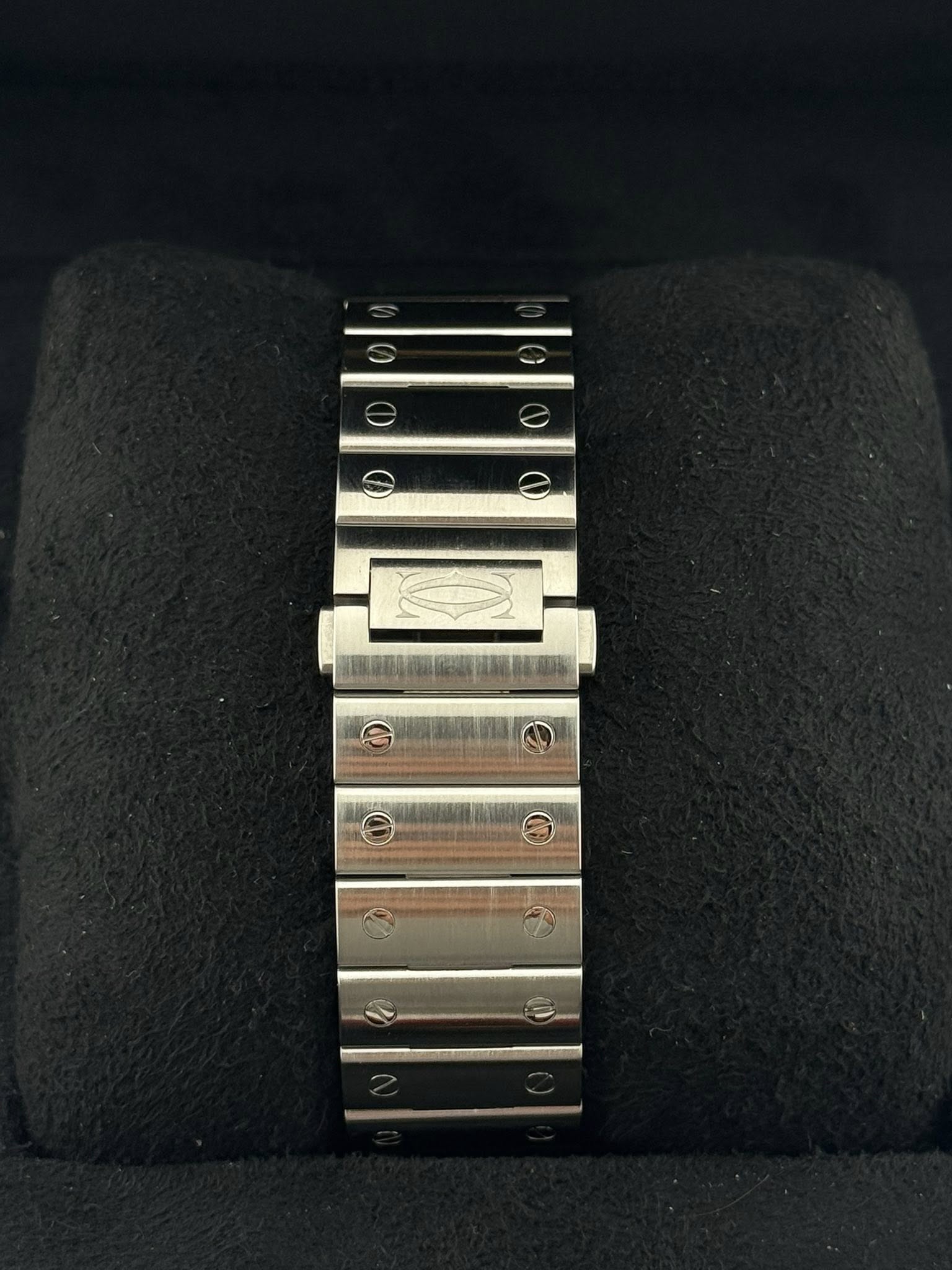 Cartier Santos Blue Dial large model WSSA0030
