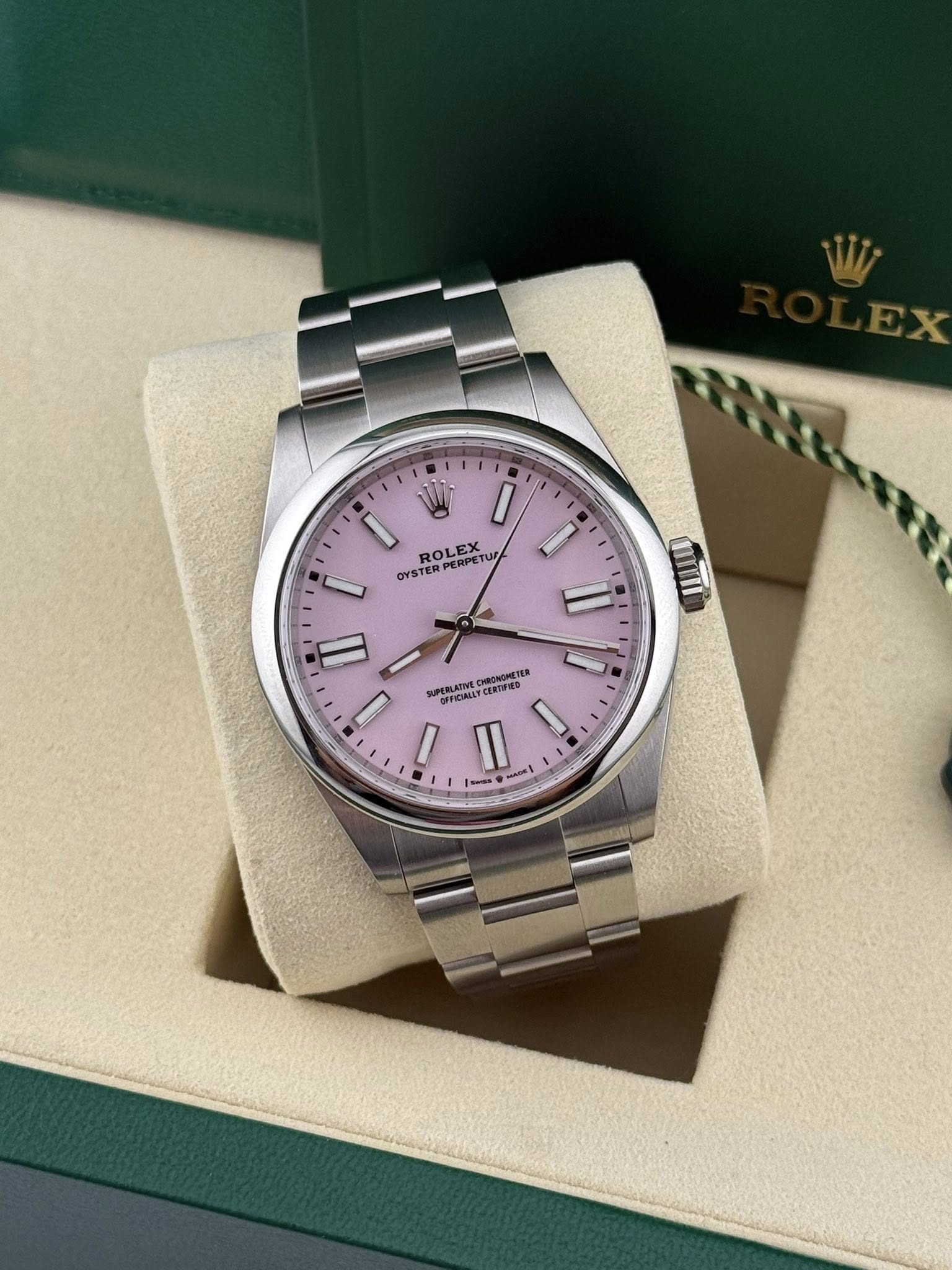 Rolex Oyster Perpetual 41mm 134300 Candy Pink Dial
