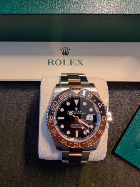 Rolex 126711CHNR GMT-Master II Rootbeer 18K Gold Steel