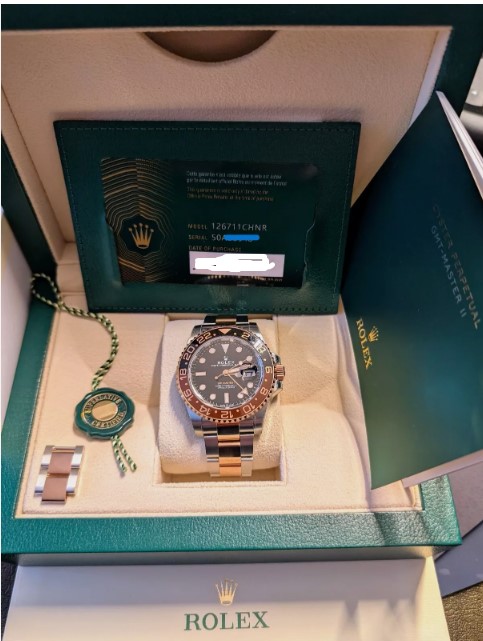 Rolex 126711CHNR GMT-Master II Rootbeer 18K Gold Steel